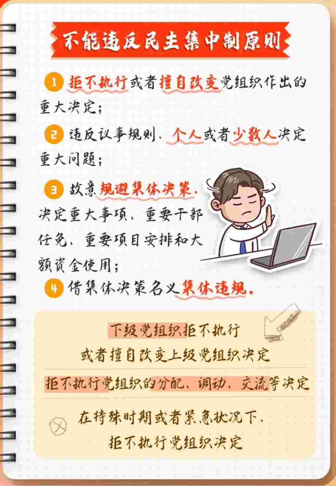 党纪学习教育‖哪些组织纪律行为不能违反？